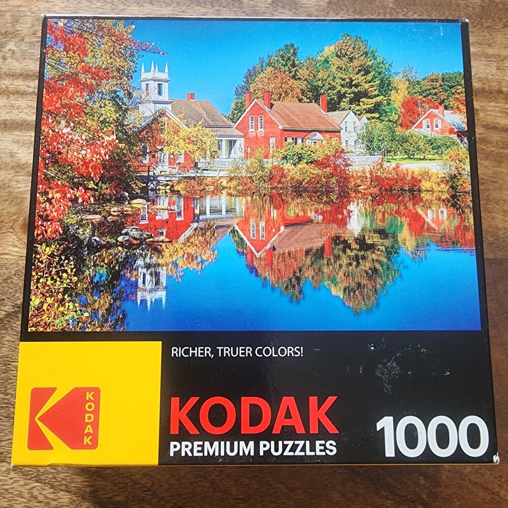 Kodak Premium Puzzles Autumn In Harrisville 1000 Pc Jigsaw Puzzle Multicolor